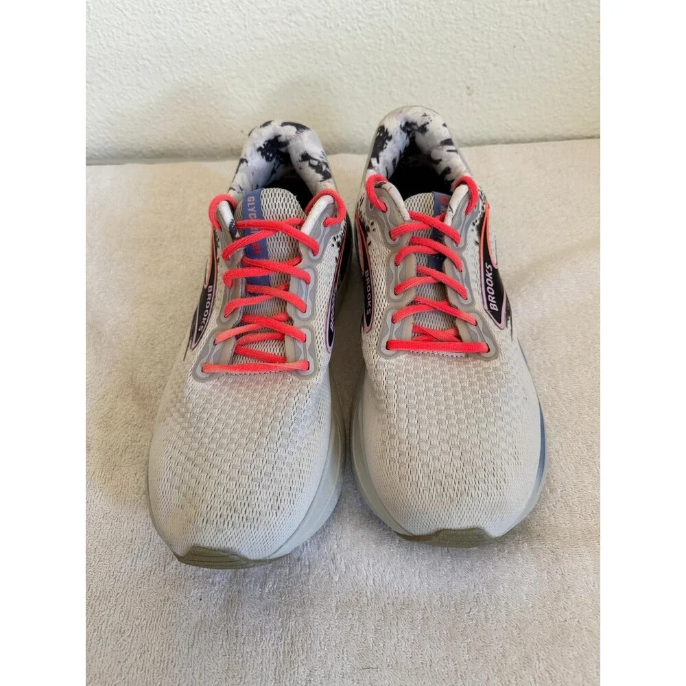 Brooks Glycerin 21 Mens Size 12.5 D Oyster Orchid Bouquet Running Shoes Sneakers